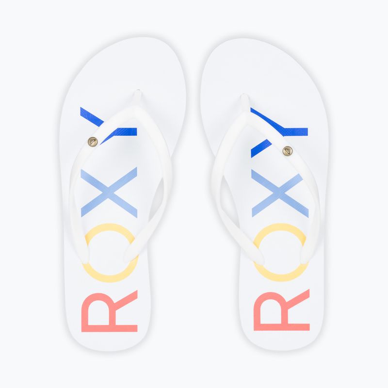 ROXY Sandy III infradito donna bianco/arcobaleno monogramma 4