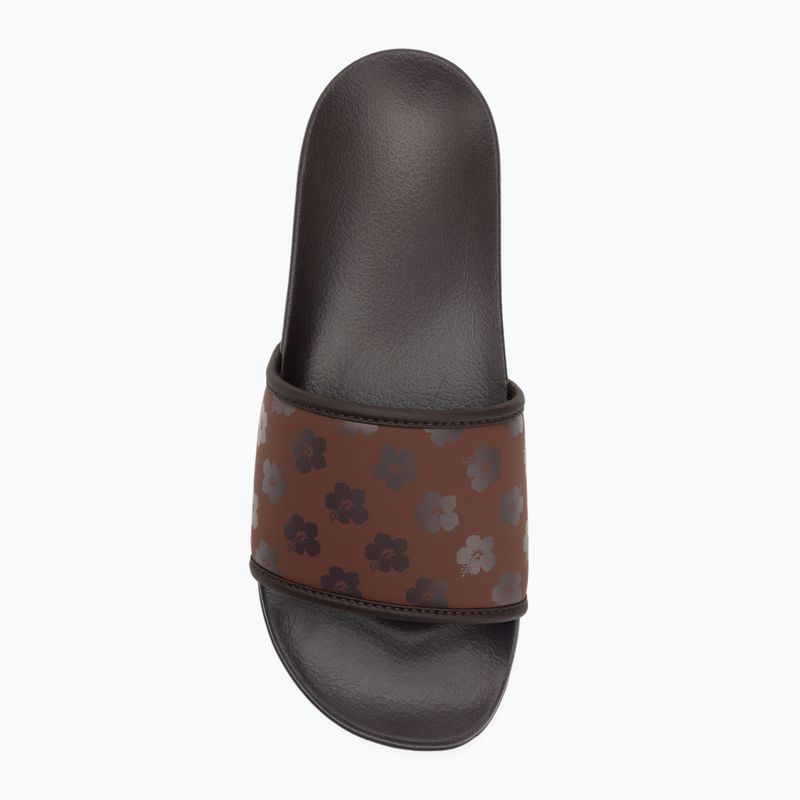 Infradito donna ROXY Slippy IV marrone combinato 5