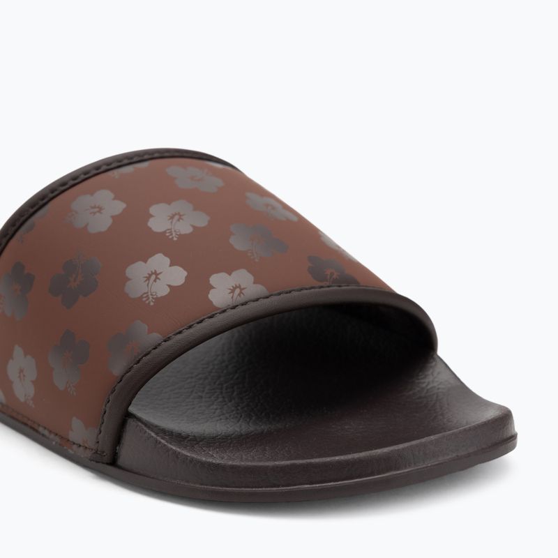 Infradito donna ROXY Slippy IV marrone combinato 7