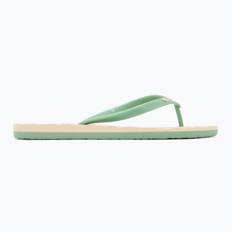 ROXY Tahiti VII infradito da donna verde/rosa 2