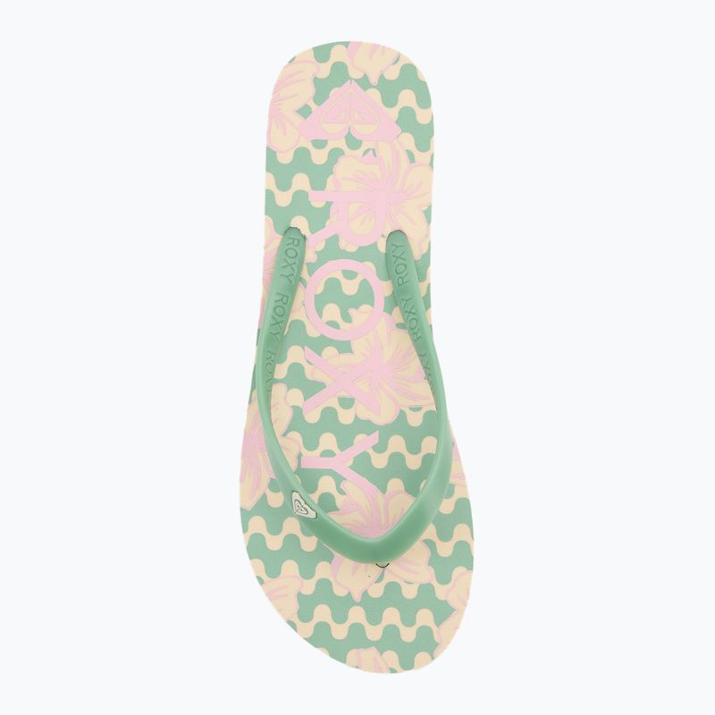 ROXY Tahiti VII infradito da donna verde/rosa 5
