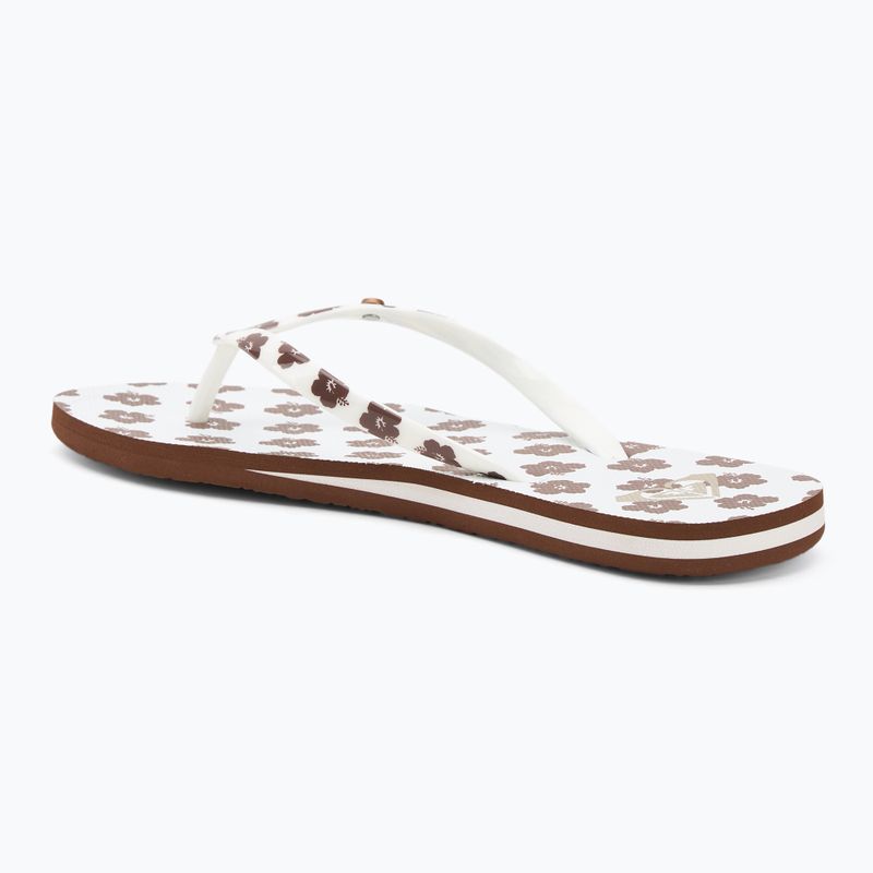 ROXY Portofino III infradito donna dc marrone chiaro/bianco 3