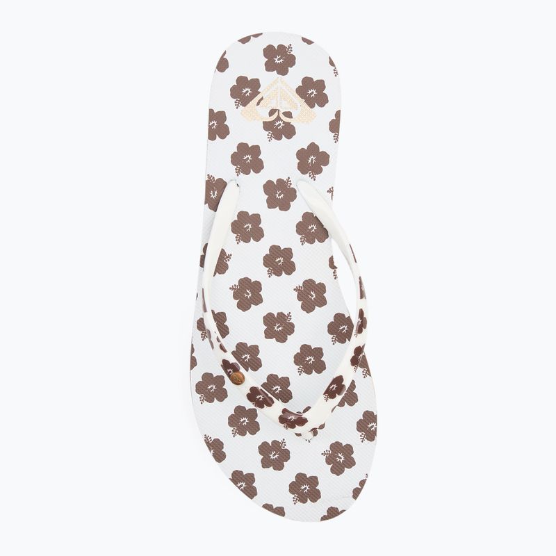 ROXY Portofino III infradito donna dc marrone chiaro/bianco 5