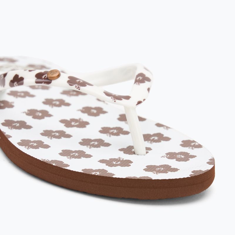 ROXY Portofino III infradito donna dc marrone chiaro/bianco 7