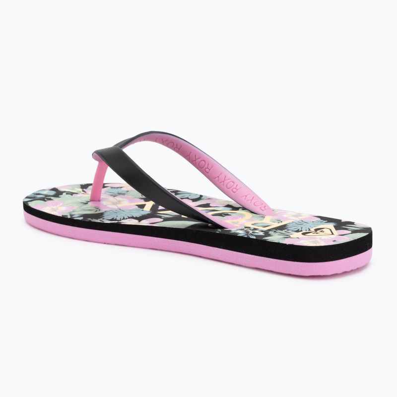 ROXY Tahiti VII infradito per bambini nero/rosa stencil 3