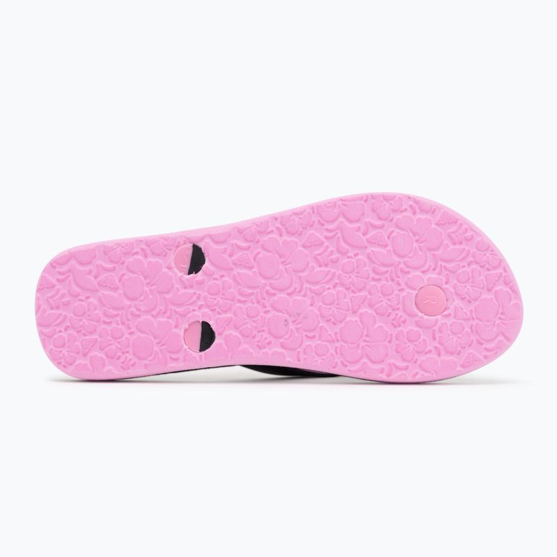 ROXY Tahiti VII infradito per bambini nero/rosa stencil 4