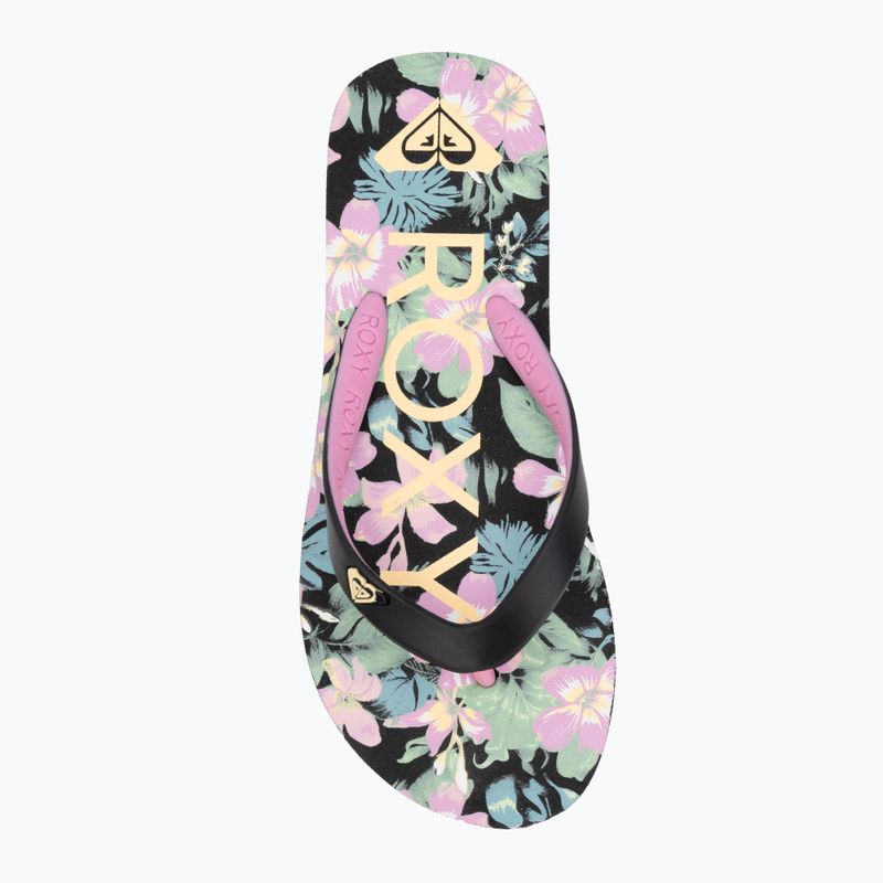 ROXY Tahiti VII infradito per bambini nero/rosa stencil 5