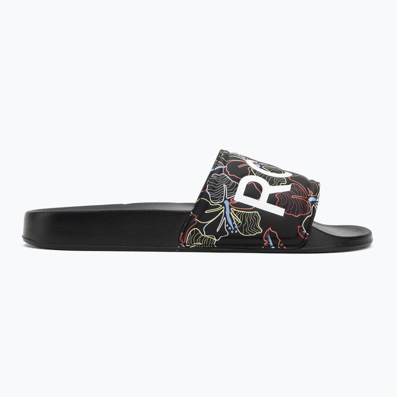 Infradito donna ROXY Slippy II nero multi camo 2
