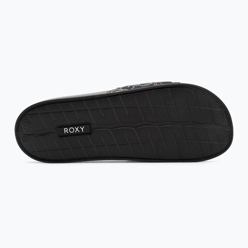 Infradito donna ROXY Slippy II nero multi camo 4