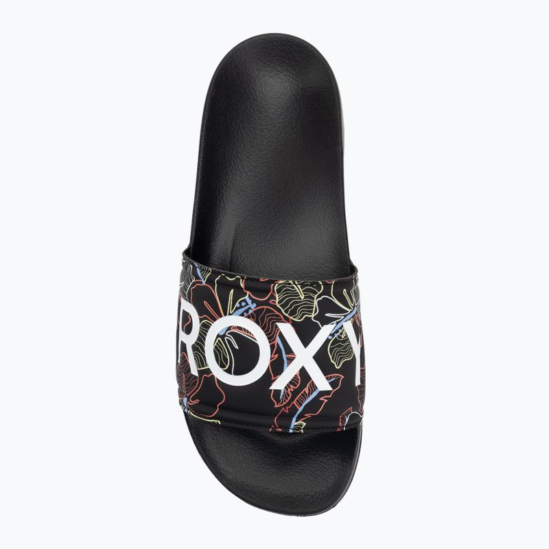 Infradito donna ROXY Slippy II nero multi camo 5