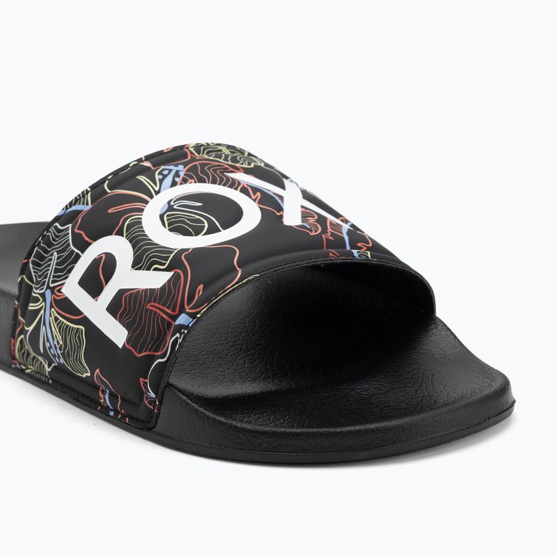 Infradito donna ROXY Slippy II nero multi camo 7