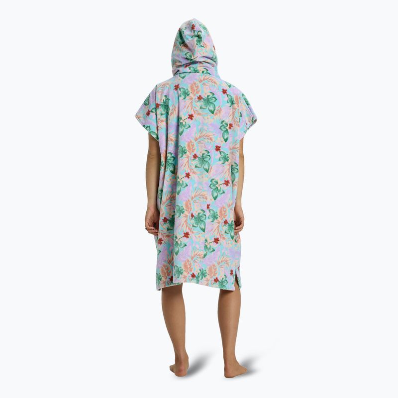 Asciugamano da donna con cappuccio Billabong, poncho da bagno blu costiero 2
