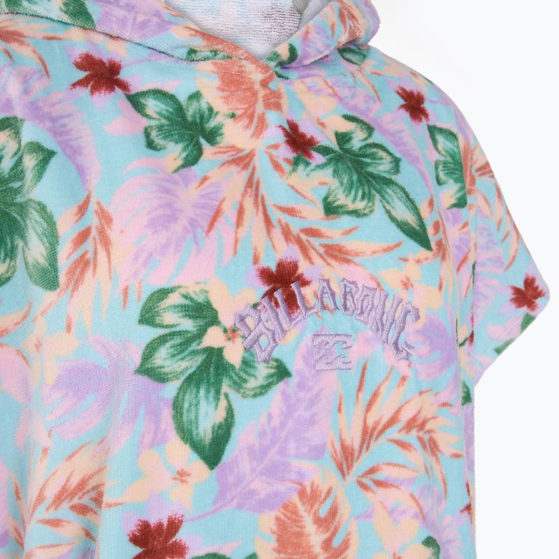 Asciugamano da donna con cappuccio Billabong, poncho da bagno blu costiero 7