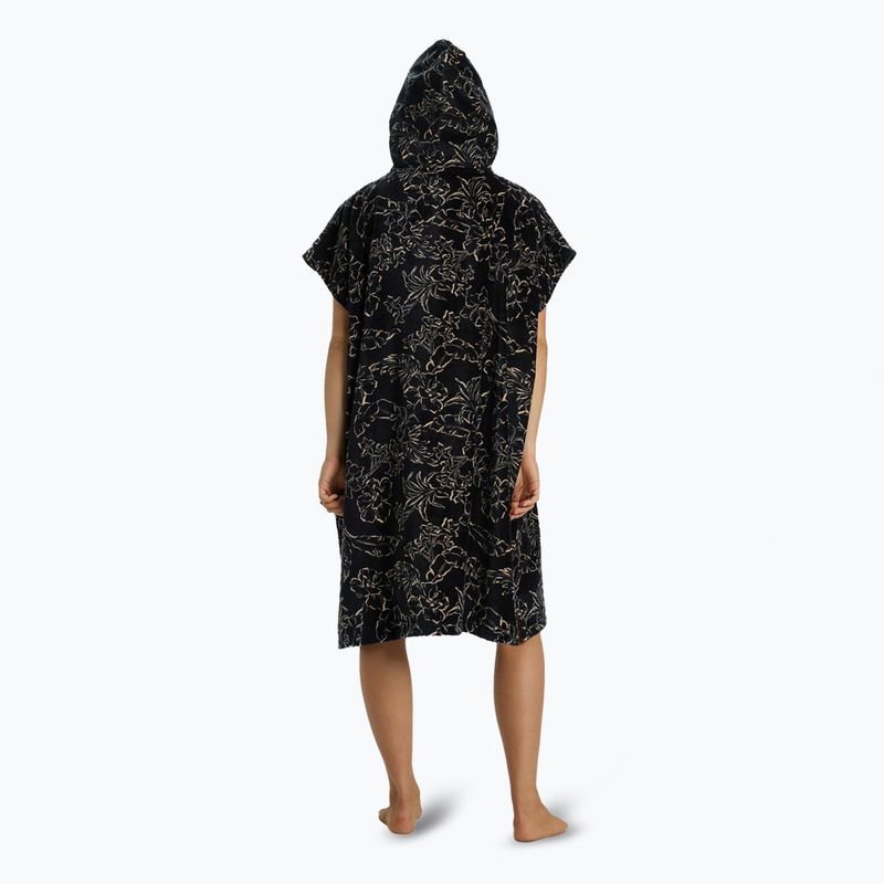 Poncho da bagno donna Billabong Asciugamano con cappuccio nero ciottoli 2