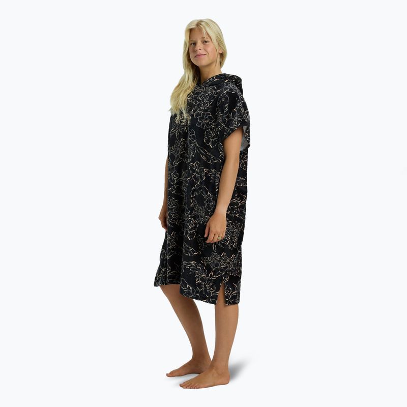 Poncho da bagno donna Billabong Asciugamano con cappuccio nero ciottoli 3