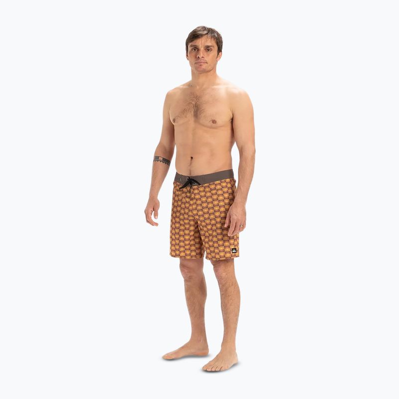 Pantaloncini da bagno Quiksilver Surfsilk Straight Leg 18" florever da uomo bran 3