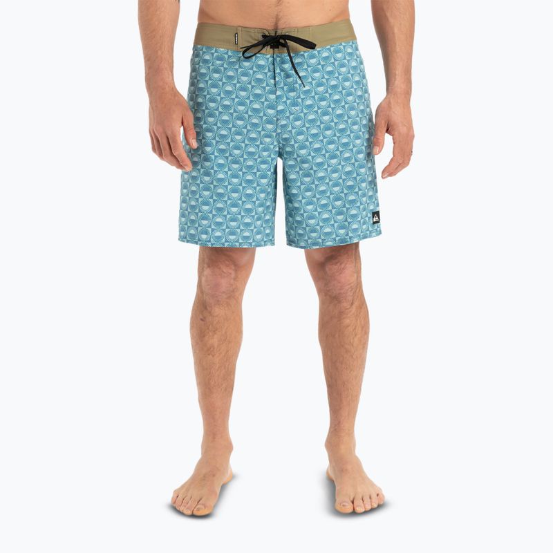 Pantaloncini da bagno Quiksilver da uomo Surfsilk Straight Leg 18" florever aquifer 3