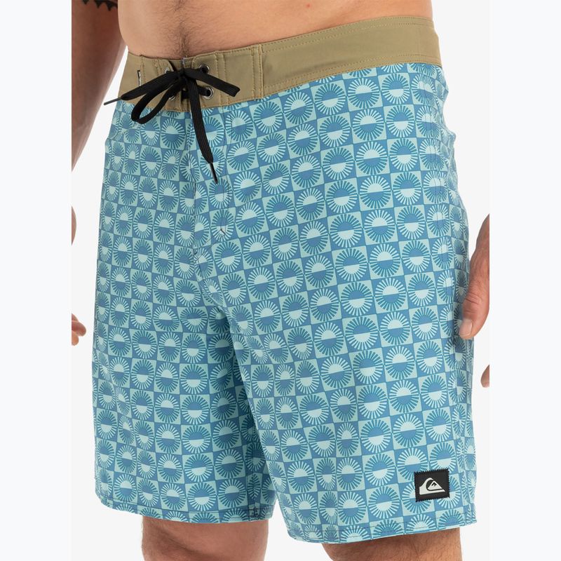 Pantaloncini da bagno Quiksilver da uomo Surfsilk Straight Leg 18" florever aquifer 7