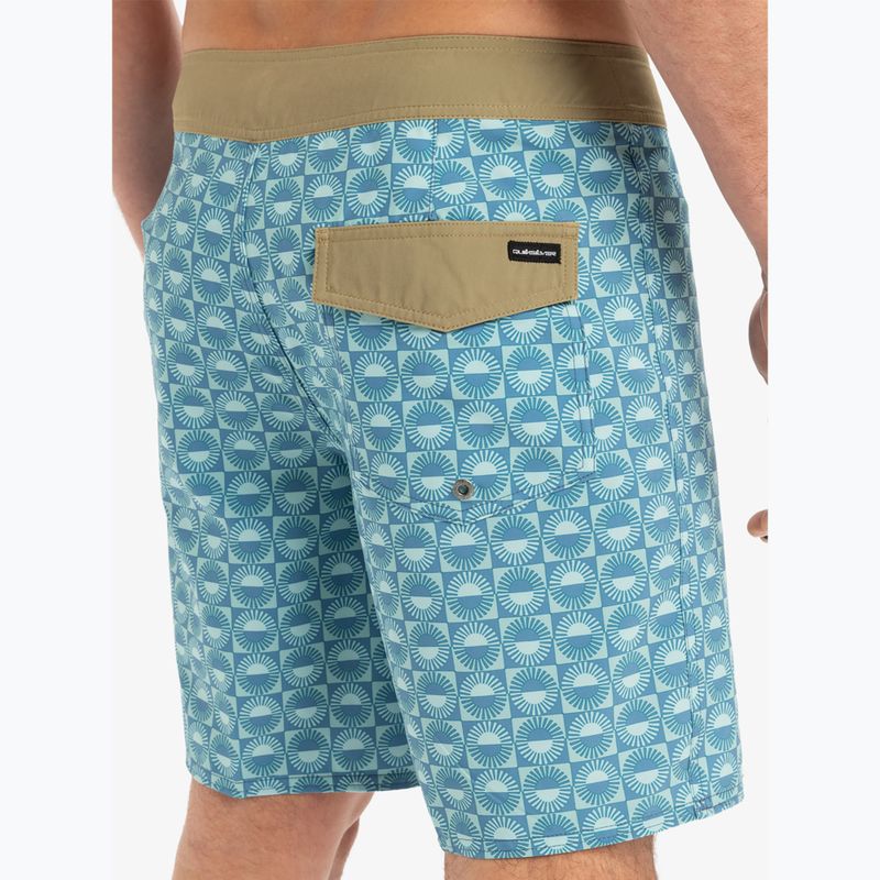 Pantaloncini da bagno Quiksilver da uomo Surfsilk Straight Leg 18" florever aquifer 8