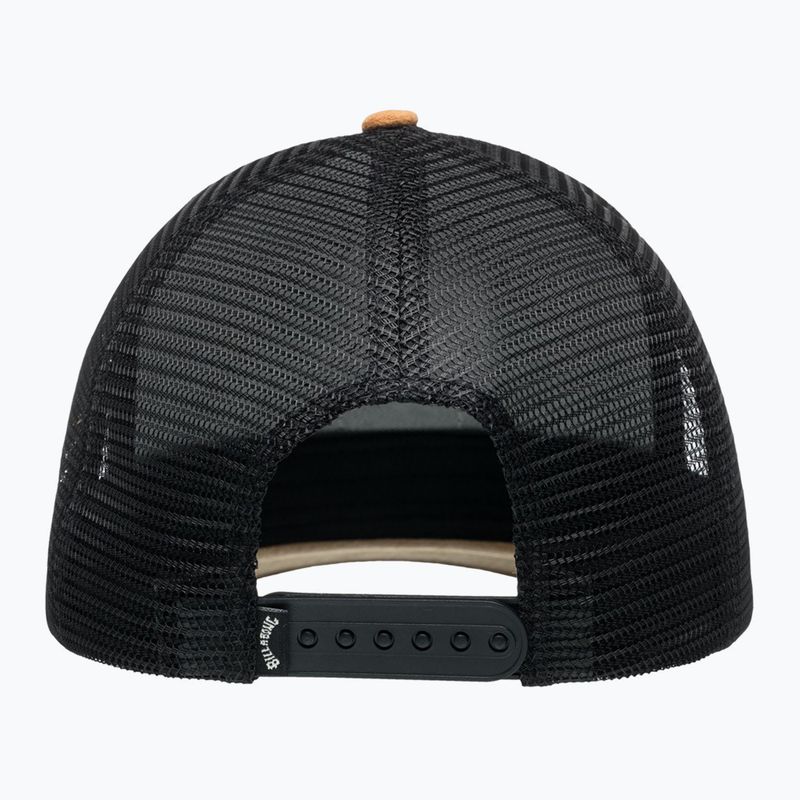 Berretto da baseball Billabong Stacked Trucker nero/tan da uomo 3