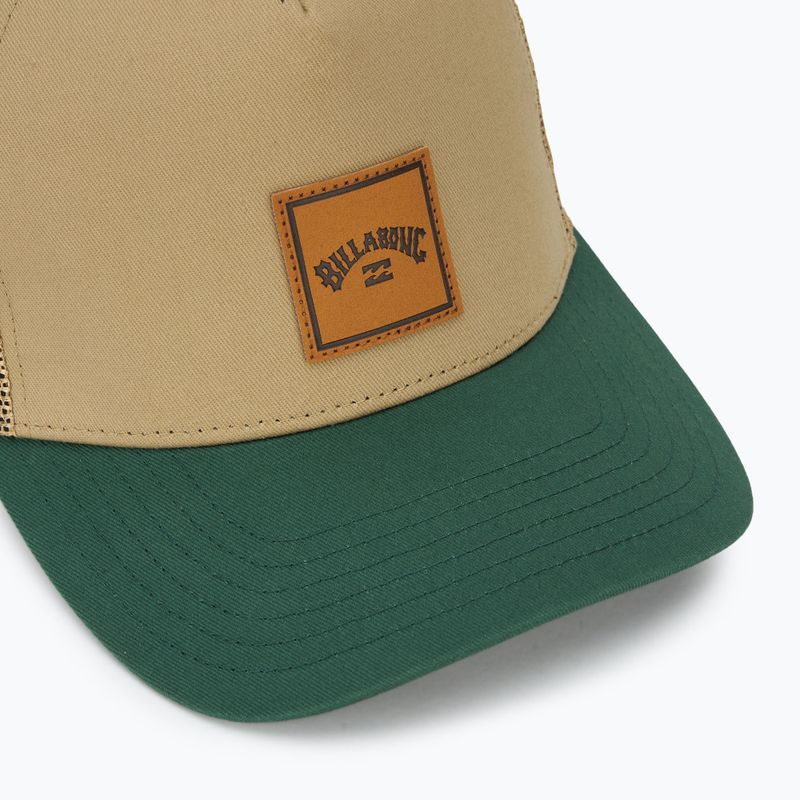 Berretto da baseball Billabong Stacked Trucker nero/tan da uomo 3