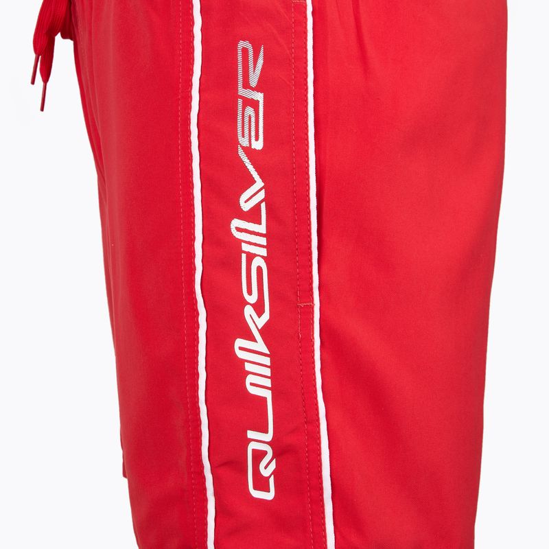 Pantaloncini da bagno Quiksilver Everyday Vert Volley 16" da uomo ad alto rischio rosso 4