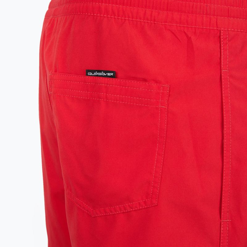 Pantaloncini da bagno Quiksilver Everyday Vert Volley 16" da uomo ad alto rischio rosso 5