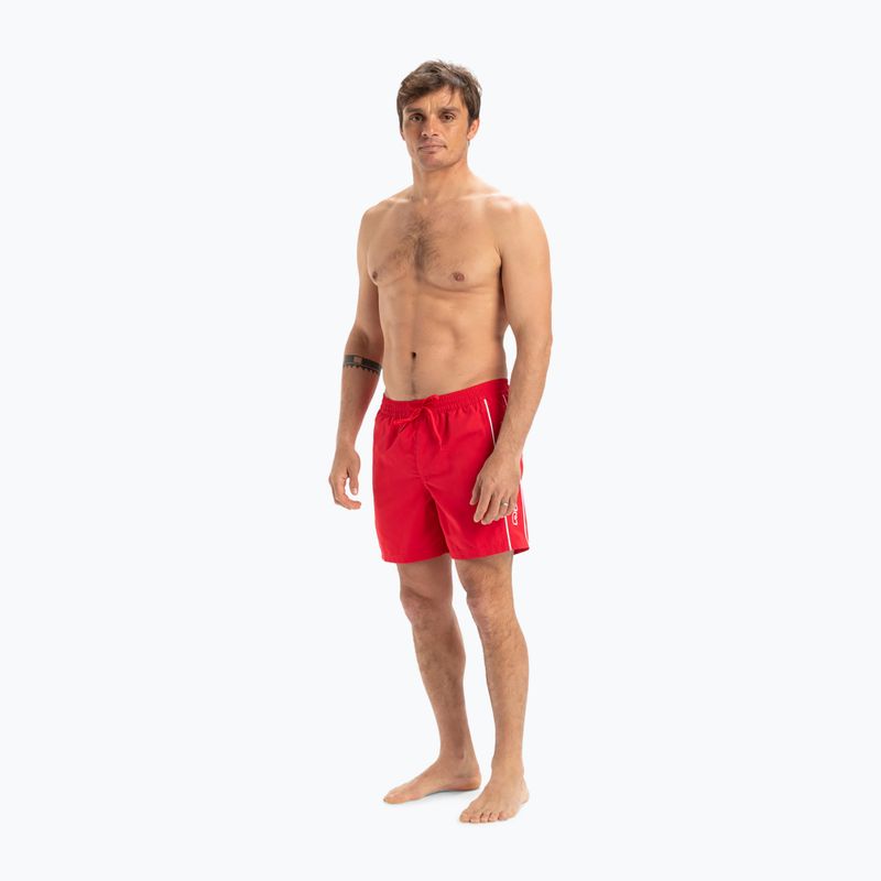 Pantaloncini da bagno Quiksilver Everyday Vert Volley 16" da uomo ad alto rischio rosso 2