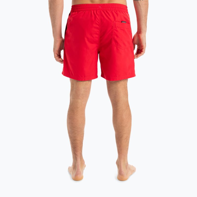Pantaloncini da bagno Quiksilver Everyday Vert Volley 16" da uomo ad alto rischio rosso 3