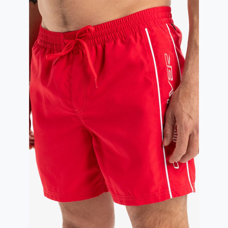 Pantaloncini da bagno Quiksilver Everyday Vert Volley 16" da uomo ad alto rischio rosso 5