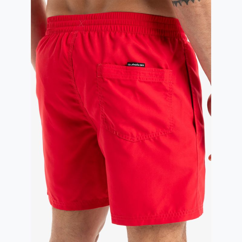 Pantaloncini da bagno Quiksilver Everyday Vert Volley 16" da uomo ad alto rischio rosso 6