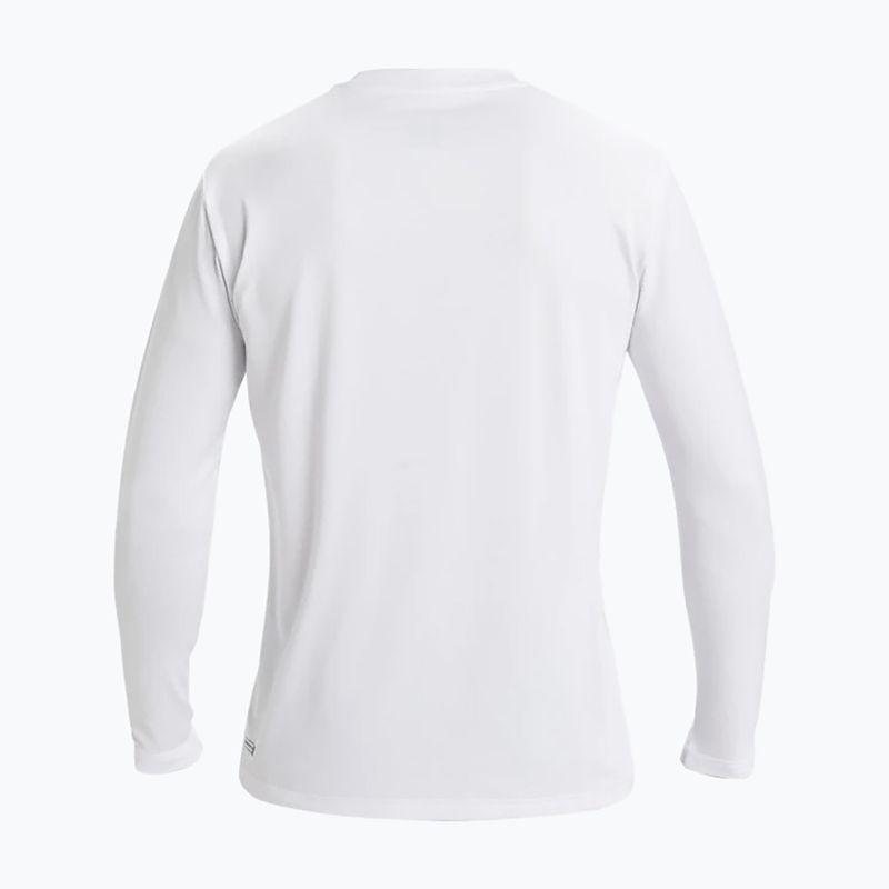 Maglia a maniche lunghe da nuoto uomo Quiksilver DNA Bubble Logo white 2