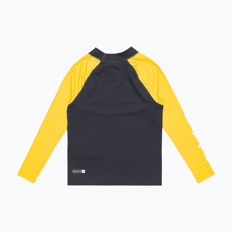 Quiksilver Everyday UPF50 dark navy/solar power manica lunga da bagno per bambini 2
