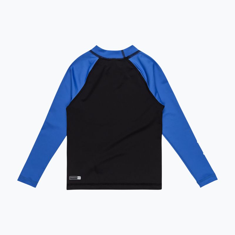 Quiksilver Everyday UPF50 nero/blu nebuloso manica lunga nuoto bambino 2