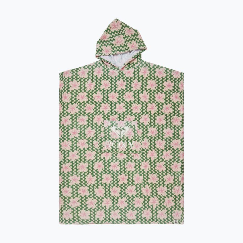 Poncho donna ROXY Stay Magical stampato a onde di basilico per feste yw
