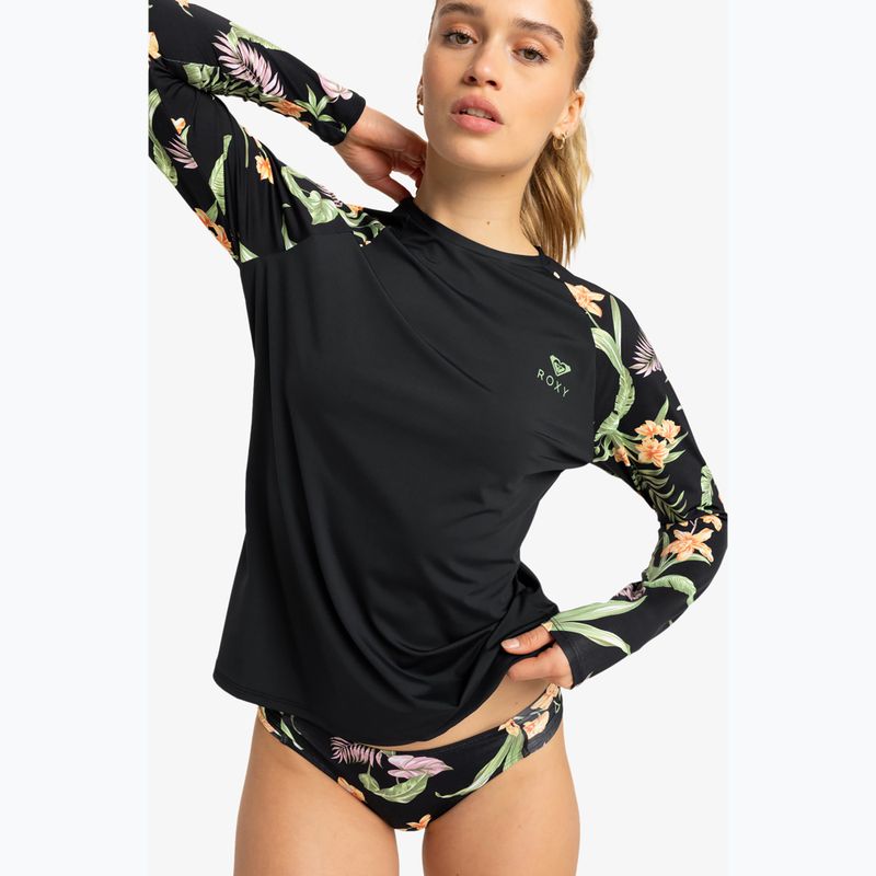Donna nuoto manica lunga ROXY Lycra antracite isola fuga
