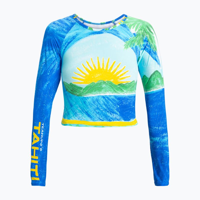 Nuoto donna maniche lunghe ROXY Atlas Crop Top skyway 5