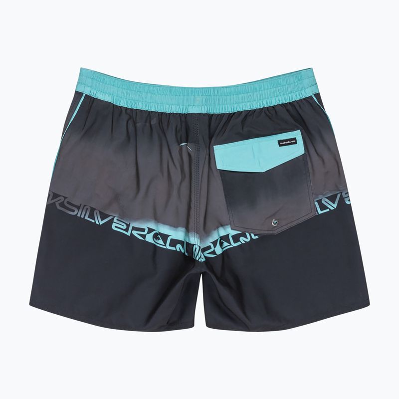 Pantaloncini da bagno Quiksilver Everyday Half Jam 16" neri wordblock da uomo 2