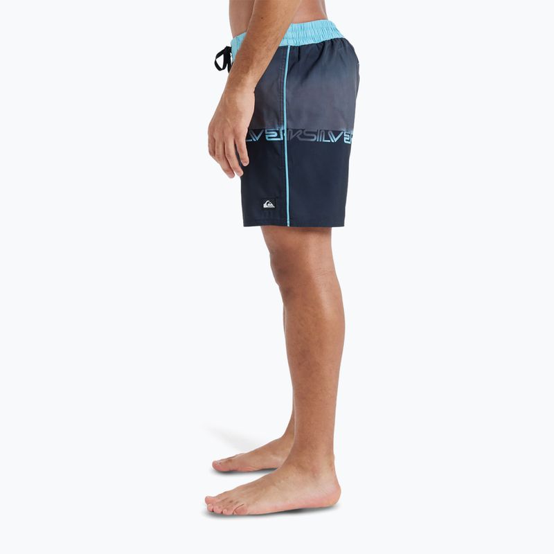 Pantaloncini da bagno Quiksilver Everyday Half Jam 16" neri wordblock da uomo 6