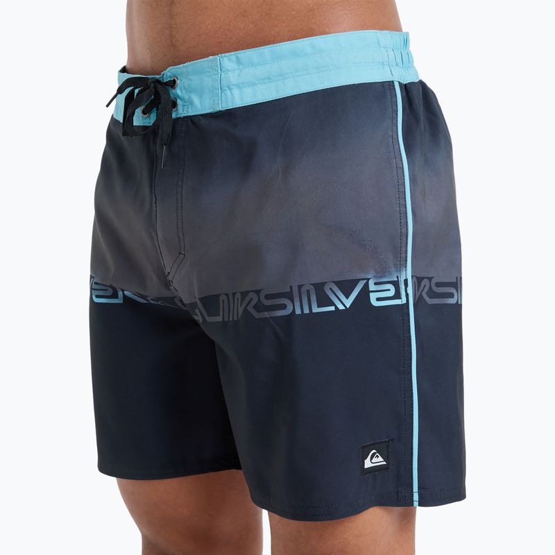 Pantaloncini da bagno Quiksilver Everyday Half Jam 16" neri wordblock da uomo 7