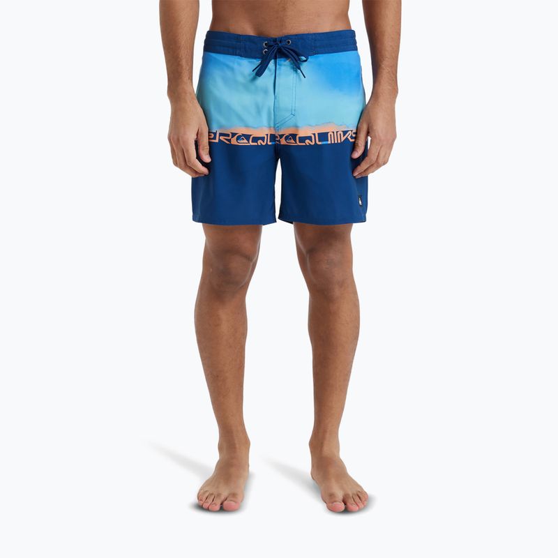 Pantaloncini da bagno Quiksilver Everyday Half Jam 16" uomo nebulas blue wordblock 3