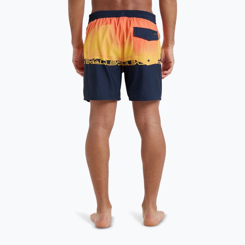 Pantaloncini da bagno Quiksilver Everyday Half Jam 16" corallo infuocato wordblock da uomo 5
