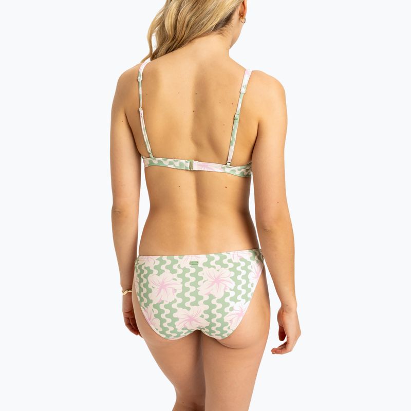 Costume da bagno due pezzi donna ROXY Hibiscus Daze Tri basilico allungato onde party yw 4