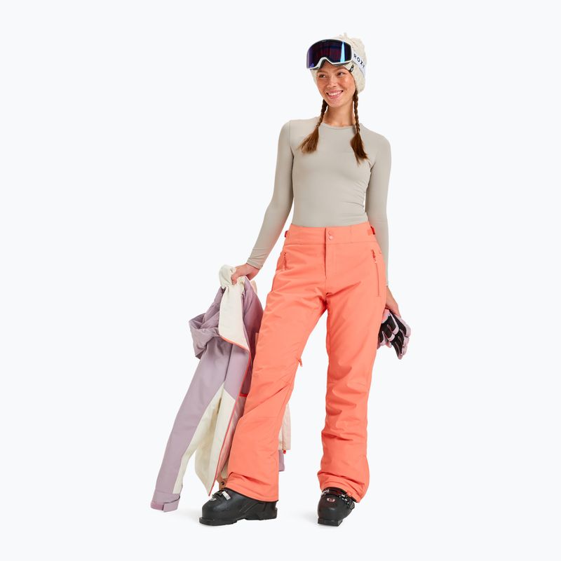 Pantaloni da snowboard donna ROXY Alpine Ridge coral chic 2