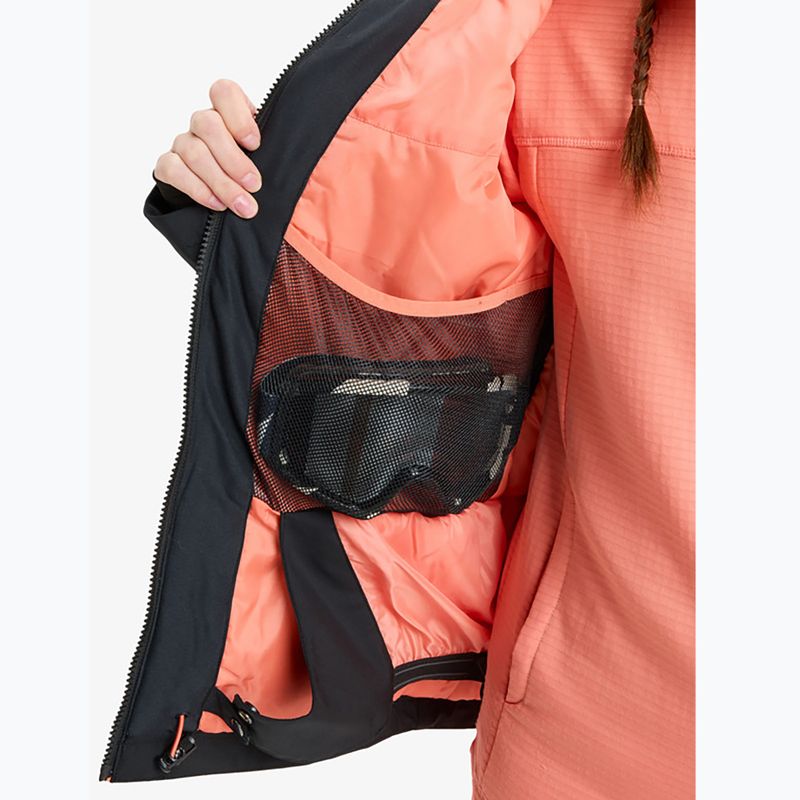 Giacca da snowboard donna ROXY Free Jet true black/big flower 12