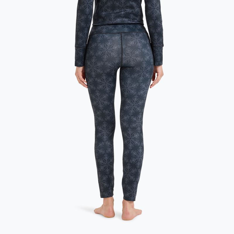 Pantaloni termici da donna ROXY Daybreak Brushed true black/snowflakes 3