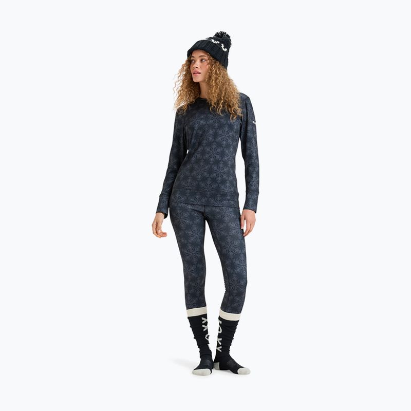 Maglia termica da donna ROXY Daybreak Brushed true black/snowflakes 2