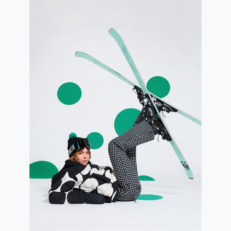 Pantaloni da snowboard donna ROXY Rising High whisper white/small dots 9