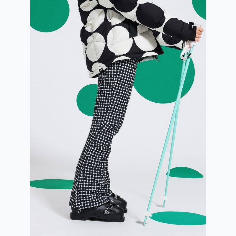 Pantaloni da snowboard donna ROXY Rising High whisper white/small dots 10