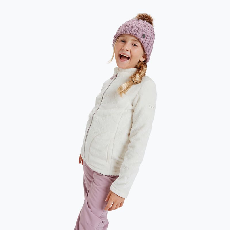 Felpa per bambini ROXY Igloo whisper white goffratura grande/fiori 4